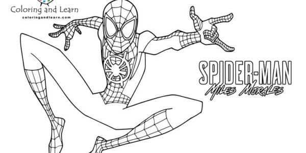 printable spiderman miles morales coloring pages