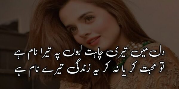 shayari about love in urdu